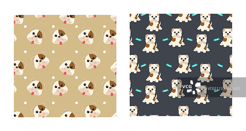 可爱动物无缝图案人物合集图片素材