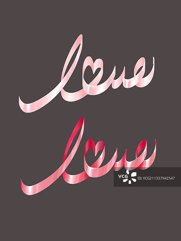 love-手写字体图片素材