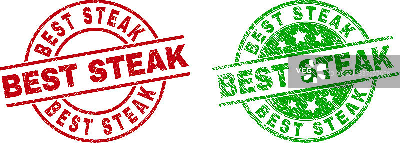 圆形牛排印章图片素材