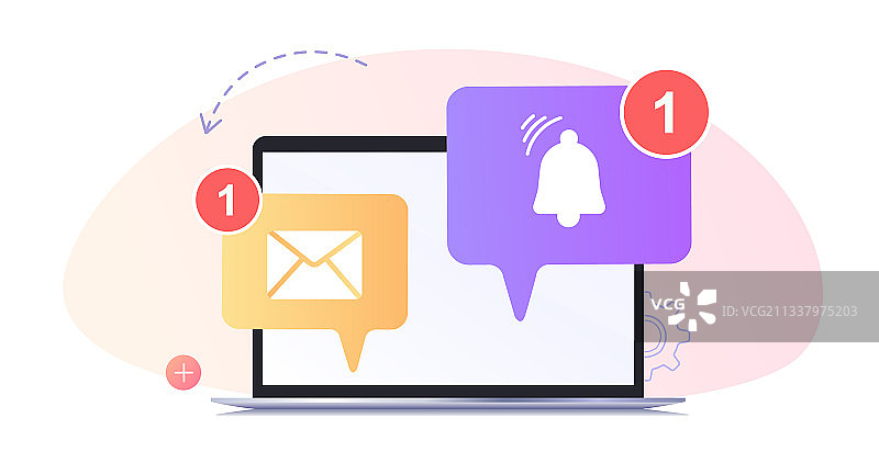 未读邮件通知新消息图片素材