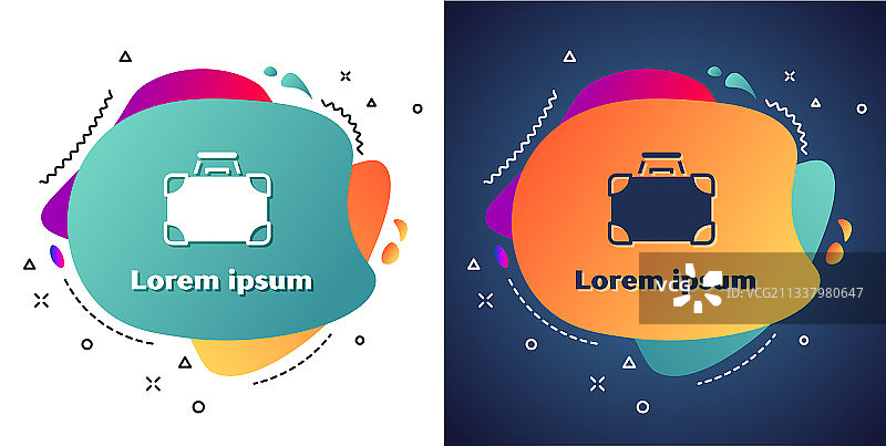 白色公文包和钱币图标图片素材