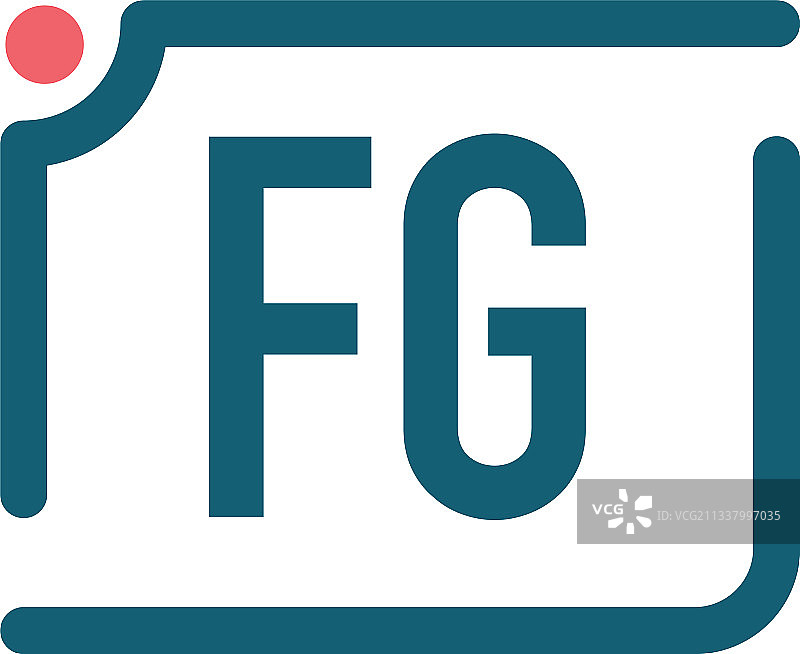 首字母FG相机Logo设计模板图片素材