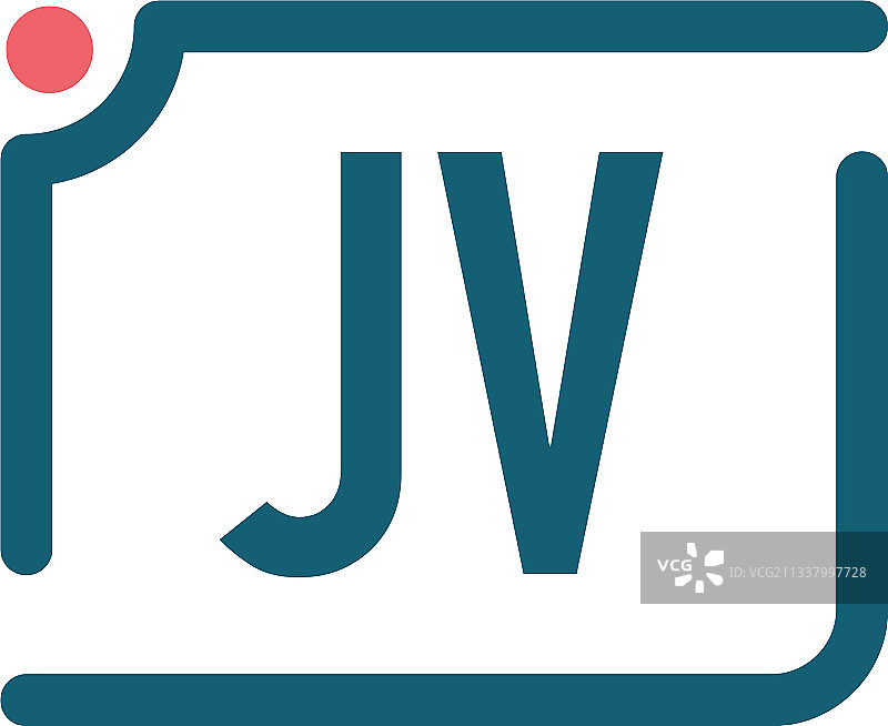 首字母JV相机标志设计模板图片素材