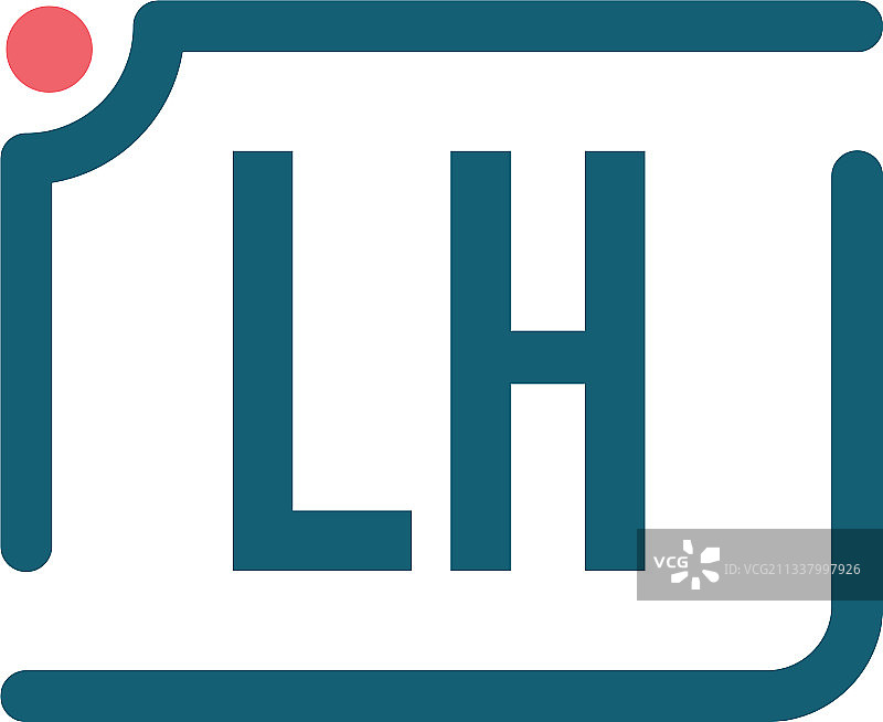 字母LH相机logo设计模板图片素材