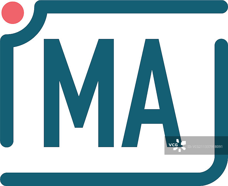 字母MA相机logo设计模板图片素材