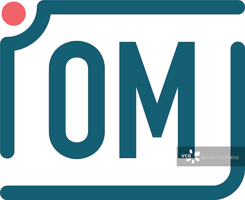 相机logo设计的首字母OM模板图片素材