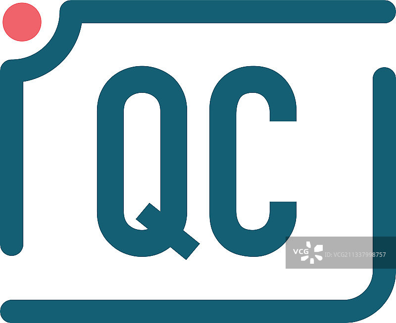 字母QC相机标志设计模板图片素材