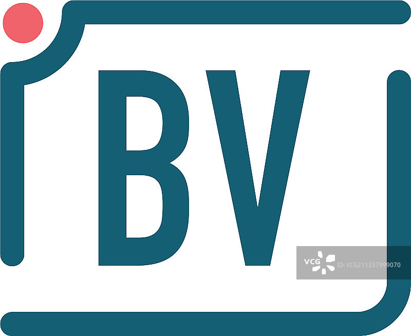 BV字母相机Logo设计模板图片素材
