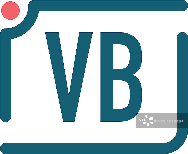 字母VB相机标志设计模板图片素材