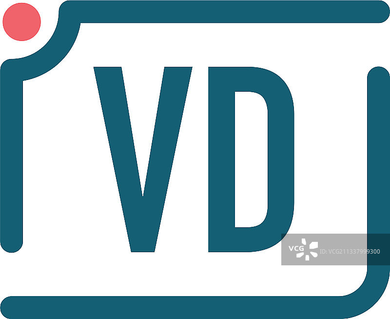 VD字母相机logo设计模板图片素材