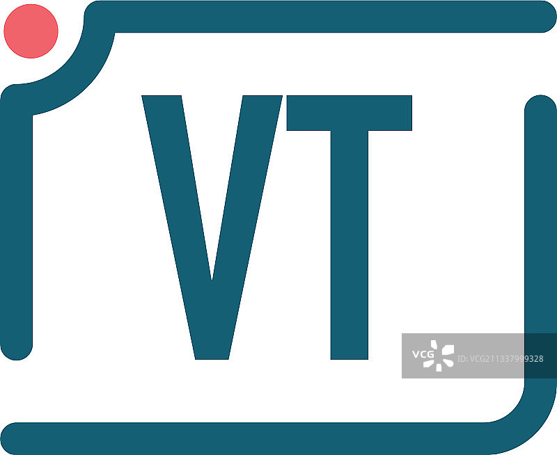 VT字母相机logo设计模板图片素材