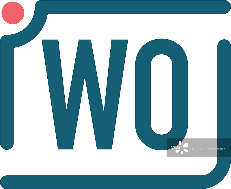字母WO相机logo设计模板图片素材