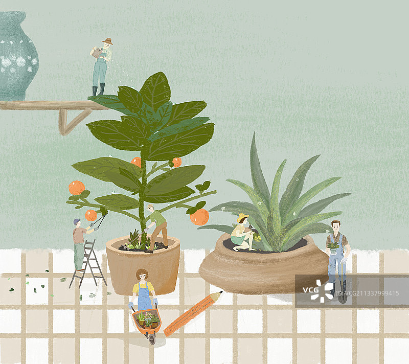 小园丁图片素材