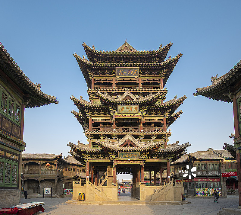 2012-05-04中国，山西省，晋中市，榆次老城，清虚阁图片素材