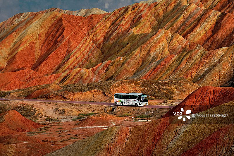 七彩丹霞，张掖丹霞国家地质公园。图片素材