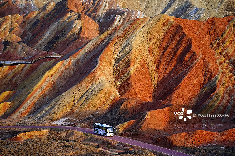 七彩丹霞，张掖丹霞国家地质公园。图片素材