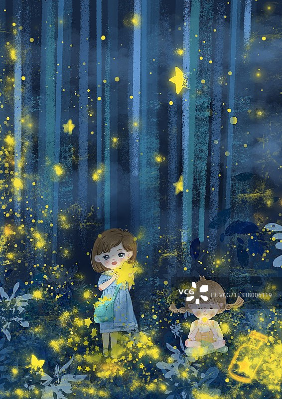 儿插|萤火虫的夏天图片素材