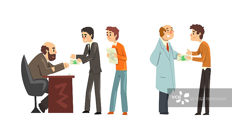 行贿受贿行为预防图片素材