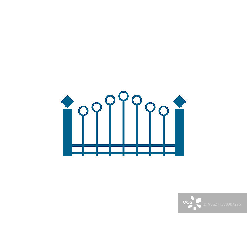大门图标Logo扁平设计模板图片素材