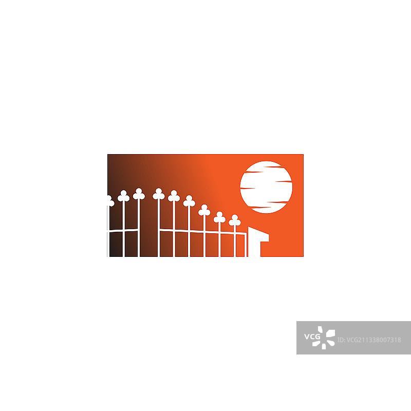 大门图标Logo扁平设计模板图片素材