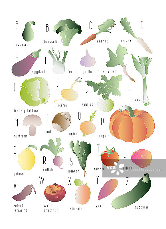 彩色字母图片素材