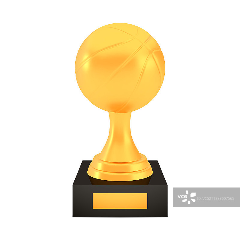 篮球杯奖杯空置展台图片素材