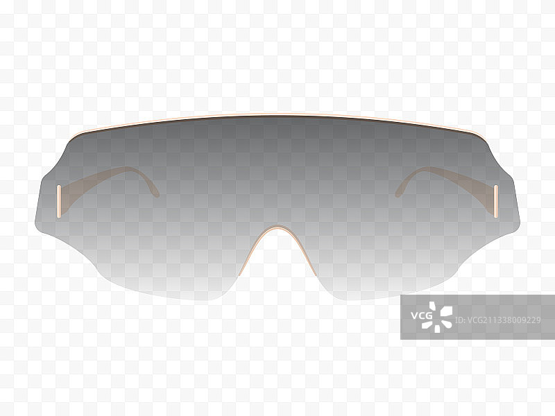 逼真太阳镜透明隔离模板图片素材