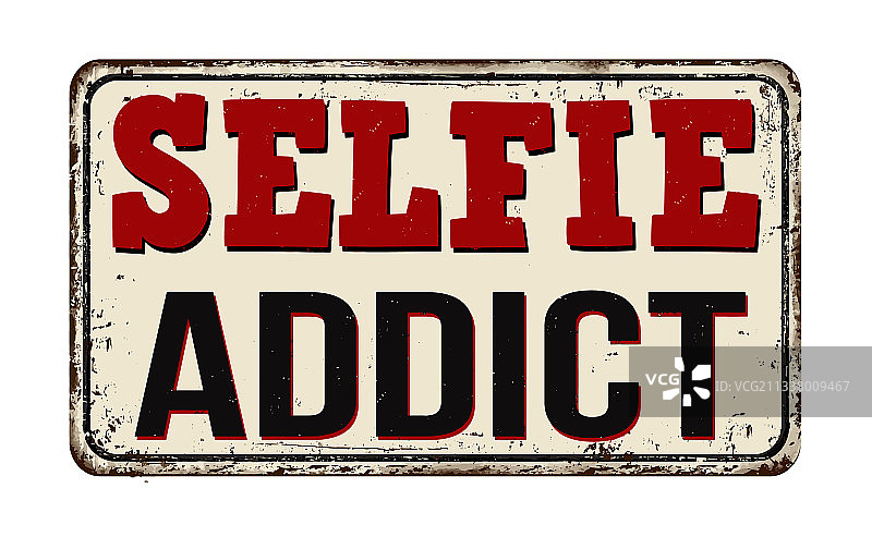 自拍爱好者复古铁锈金属标志图片素材