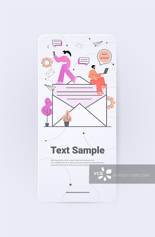 正在收发信息的商人图片素材