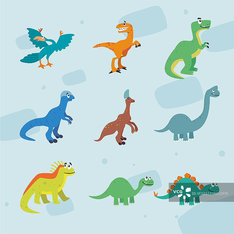 恐龙图标合集图片素材