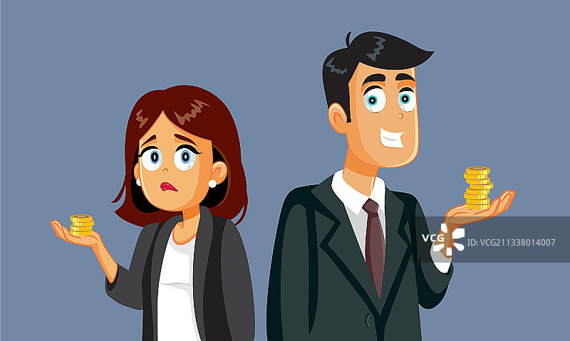 薪酬性别差异概念图片素材