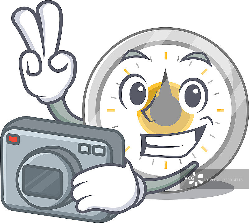 专业摄影师使用的老式厨房定时器图片素材