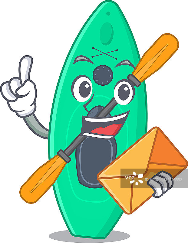 欢快的独木舟卡通设计图片素材