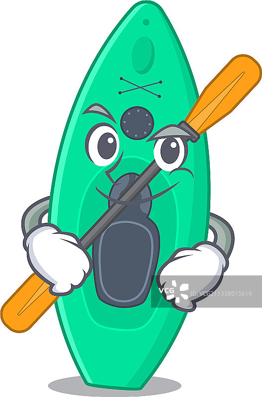 可爱的独木舟卡通画图片素材