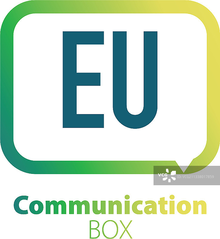 字母EU通信方框logo设计图片素材