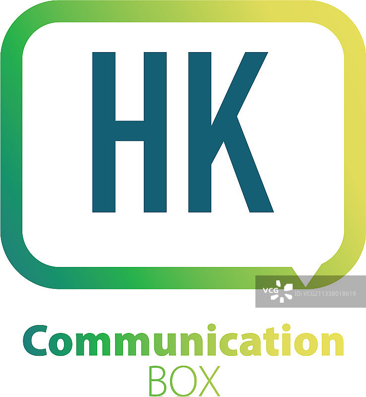 字母HK通信盒子标志设计图片素材