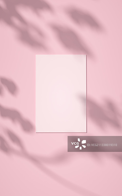 粉色光影壁画背景设计样机图片素材