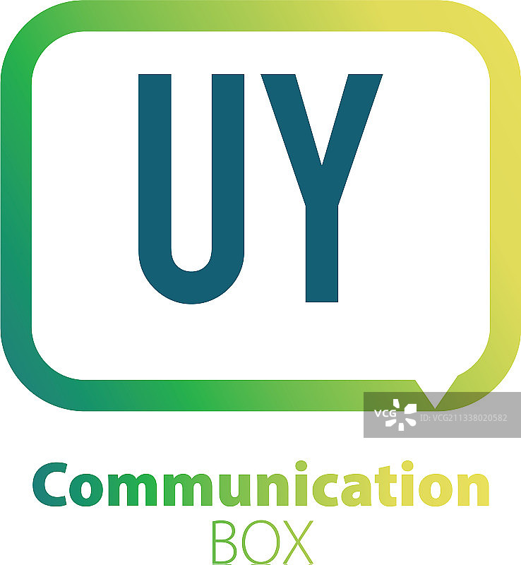 UY字母通讯盒子logo设计图片素材
