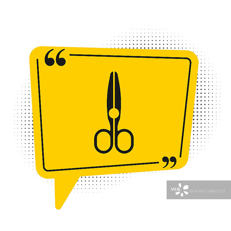 白色背景上孤立的黑色剪刀图标图片素材