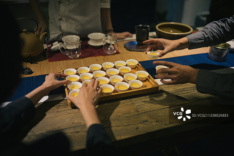 武夷山岩茶斗茶图片素材