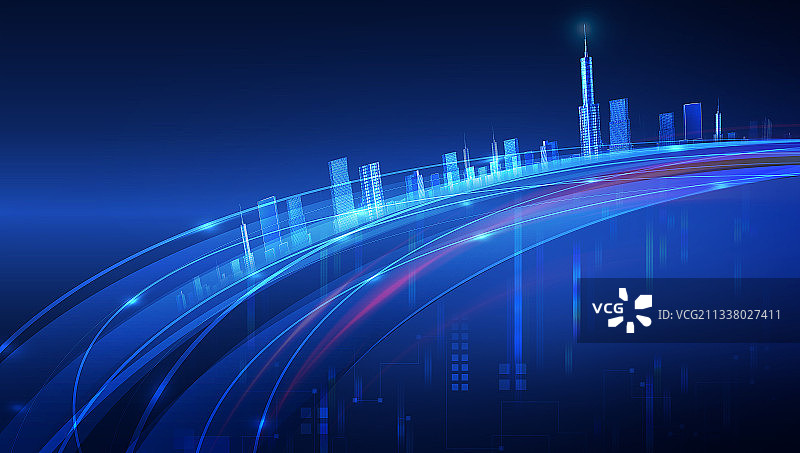 科技发展蓝图图片素材