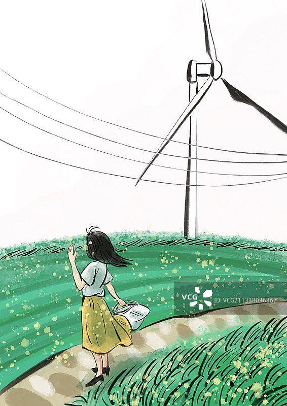 夏日远足图片素材