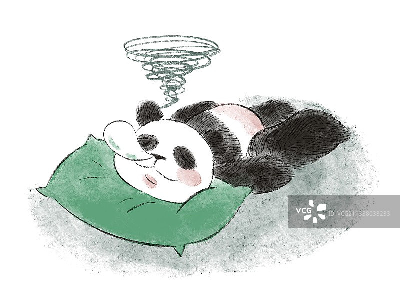 熊猫瞌睡图片素材