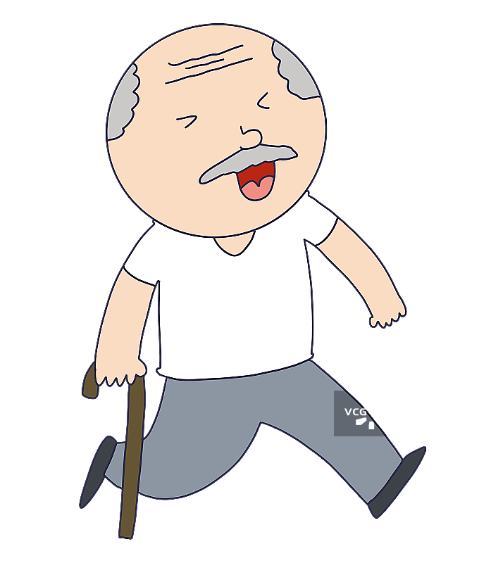 元素：开心的老人图片素材