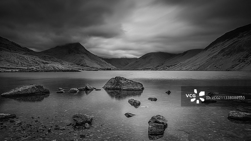 英国西斯凯尔废水的湖光山色图片素材