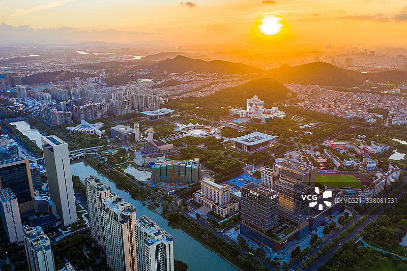 佛山市顺德区新城区，顺德大良街道新城区图片素材