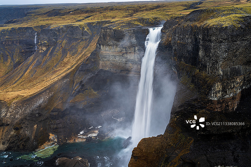 冰岛瀑布风光图片素材