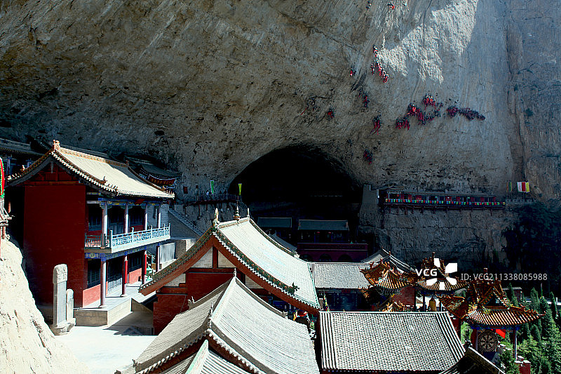 中国山西晋中市介休绵山--云峰寺图片素材