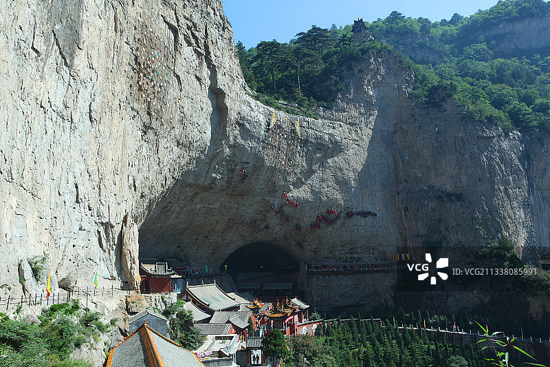 中国山西晋中市介休绵山--云峰寺图片素材