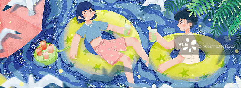 夏日聚会图片素材